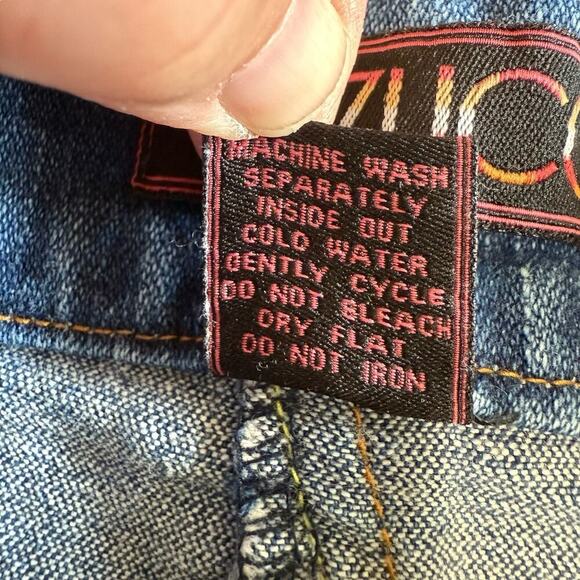 Vtg Y2K Vezucci Jeans Skirt Denim Slits Belted Midi Stretch 8 Western Cowgirl - Picture 9 of 11